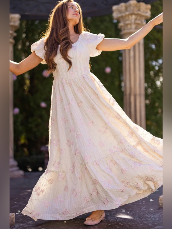 Ivy City Co Dresses & Skirts - NWT IVY CITY CO TARA DRESS IN GILDED ROSE STRIPE XL
